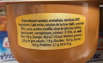 Crème Dessert Caramel - 4x 125 g - Elle et Vire